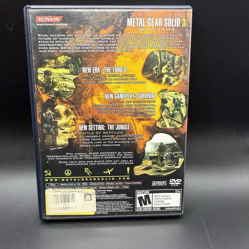 Metal Gear Solid 3: Snake Eater PlayStation 2 2004 PS2 Complete CIB Black Label